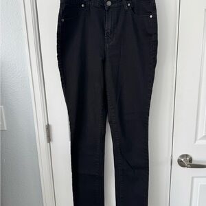 Refuge Women's Dark Black Skinny Jeans